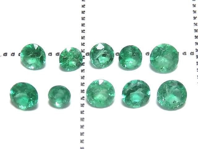 [Video][One of a kind] High Quality Emerald AAA Loose stone Faceted 10pcs Set No. 17