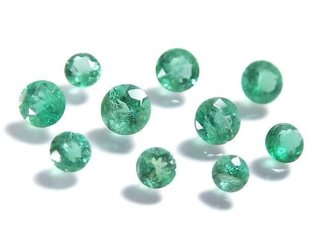 [Video][One of a kind] High Quality Emerald AAA Loose stone Faceted 10pcs Set No. 18