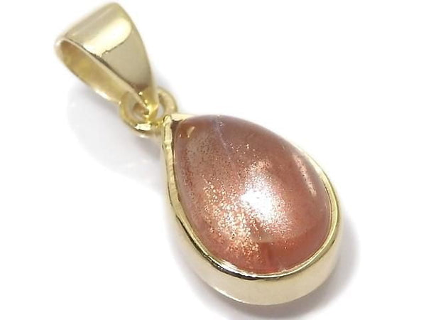 [Video][One of a kind] High Quality Oregon Sunstone AAA Pendant 18KGP NO.24