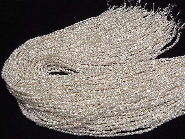 [Video] Fresh Water Pearl AA White Baroque 3.5-4mm Pearl Coated 1strand beads (aprx. 15 inches/38 cm)