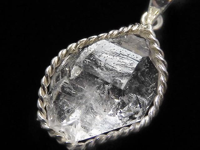 [Video][One of a kind] NYHerkimer Diamond Pendant Silver925 NO.59