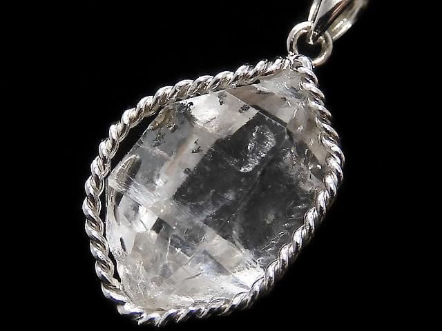 [Video][One of a kind] NYHerkimer Diamond Pendant Silver925 NO.60