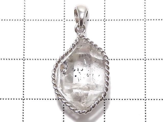 [Video][One of a kind] NYHerkimer Diamond Pendant Silver925 NO.60