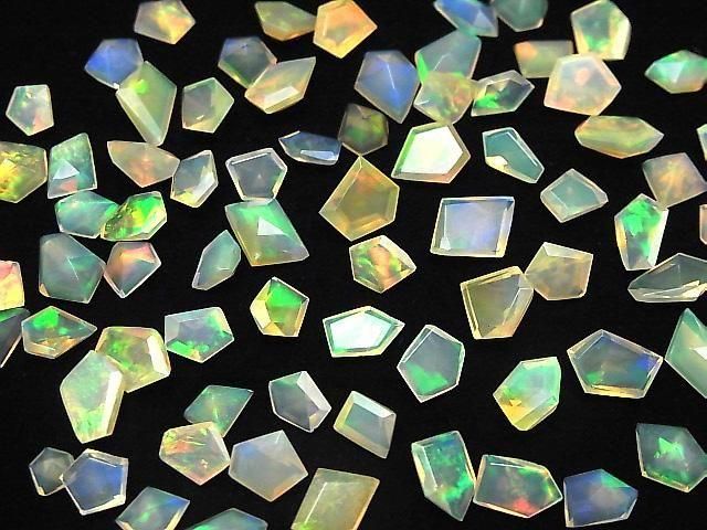 [Video] High Quality Ethiopian Opal AAA- Loose Fancy Shape Faceted Stones (10 Pieces)