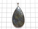 [Video][One of a kind] Rainbow Labradorite AAA- Carved Pendant Silver925 NO.45