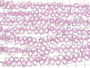 [Video] Pink Topaz AA++ Pear Shape Faceted Briolette Half or 1 Strand Bead (aprx. 5 inches/12 cm)