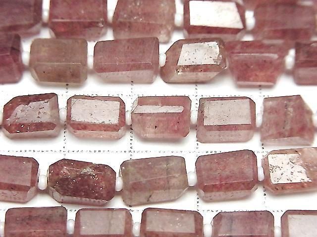 [Video] Pink Epidote AA++ Faceted Nugget 1 strand beads (aprx. 12 inches/30 cm)