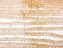 [Video] High Quality! Light Color Citrine AAA- Faceted Round 2mm 1strand beads (aprx. 15 inches/37 cm)