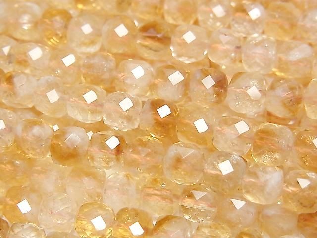 [Video]High Quality! Bi-color Citrine AA++ Cube Shape 6x6x6mm half or 1strand beads (aprx.15inch/36cm)