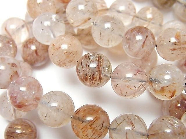 [Video] Mica in Quartz AA+ Round 10.5mm Bracelet