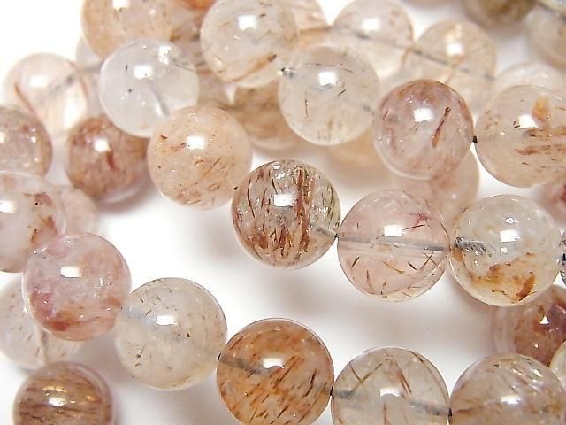 [Video] Mica in Quartz AA+ Round 10.5mm Bracelet