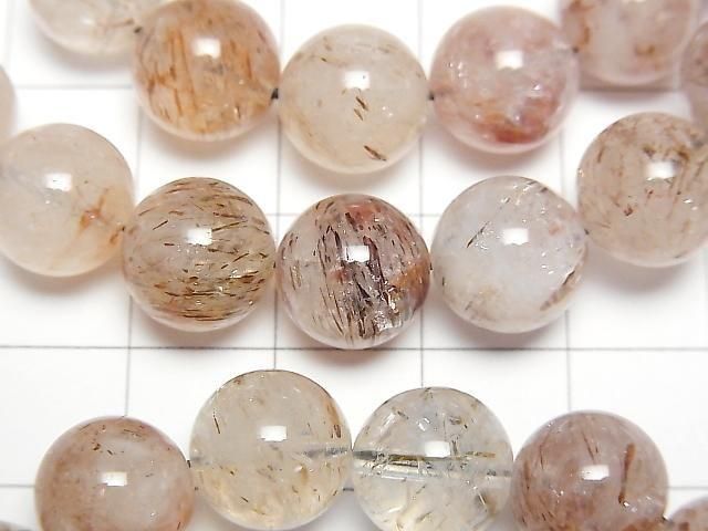 [Video] Mica in Quartz AA+ Round 10.5mm Bracelet