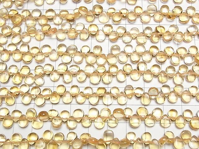 [Video] High Quality Citrine AAA- Pear Shape [S-M Size] 1 Strand Beads (aprx. 15 inches/38 cm)