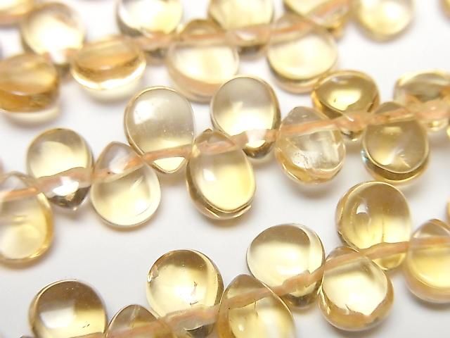 [Video] High Quality Citrine AAA- Pear Shape [M-L Size] 1 Strand Beads (aprx. 15 inches/38 cm)