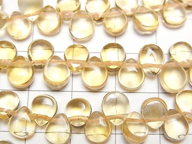 [Video] High Quality Citrine AAA- Pear Shape [M-L Size] 1 Strand Beads (aprx. 15 inches/38 cm)