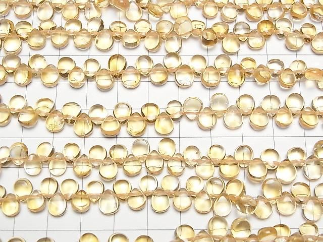 [Video] High Quality Citrine AAA- Pear Shape [M-L Size] 1 Strand Beads (aprx. 15 inches/38 cm)