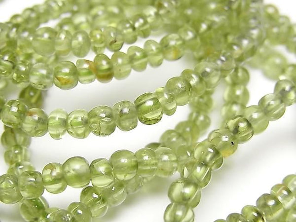 [Video] Peridot AA++ Rondelle 4x4x2mm Bracelet