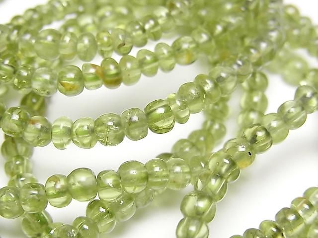 [Video] Peridot AA++ Rondelle 4x4x2mm Bracelet