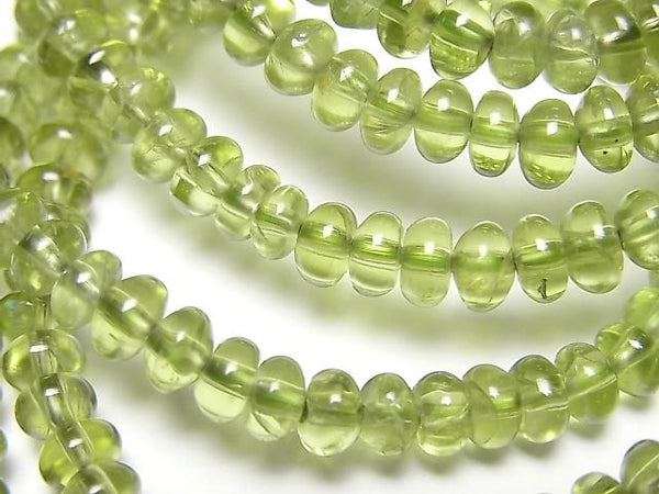 [Video] Peridot AAA- Rondelle 5x5x3mm Bracelet