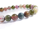 [Video][One of a kind] Multicolor Tourmaline AA++ Round 7mm Bracelet NO.5