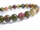 [Video][One of a kind] Multicolor Tourmaline AA++ Round 7mm Bracelet NO.6