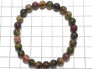 [Video][One of a kind] Multicolor Tourmaline AA++ Round 7mm Bracelet NO.6