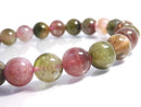 [Video][One of a kind] Multicolor Tourmaline AA++ Round 8mm Bracelet NO.11