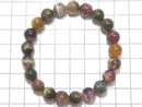 [Video][One of a kind] Multicolor Tourmaline AA++ Round 9mm Bracelet NO.13