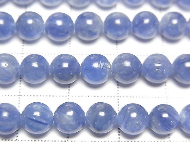 [Video] Kyanite AAA- Round 6mm 1/4 or 1strand beads (aprx. 15 inches/36 cm)