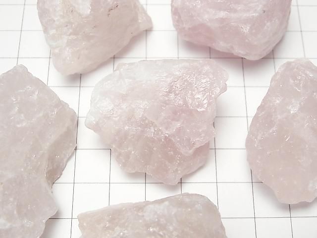 Rose Quartz Undrilled Rough Rock 300g
