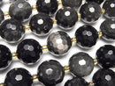 [Video] Silver Obsidian 128 Faceted Round 16mm Half or 1strand beads (approx. 14 inches/34 cm)