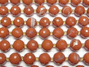 [Video] Red Jasper 128 Faceted Round 16mm Half or 1strand beads (approx. 14 inches/34 cm)