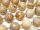 [Video] Picture Jasper 128 Faceted Round 16mm Half or 1strand beads (approx. 14 inches/34 cm)