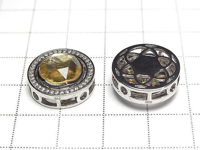 [Video] Meteorite (Muonionalusta) Bezel Setting Round Through Type Yellow Gold Silver 925