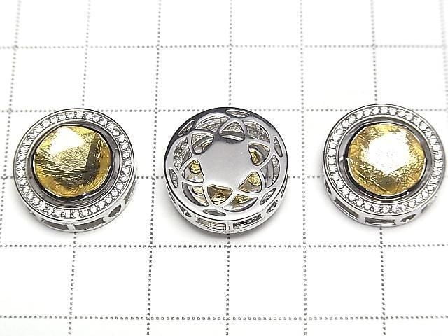 [Video] Meteorite (Muonionalusta) Bezel Setting Round Through Type Yellow Gold Silver 925