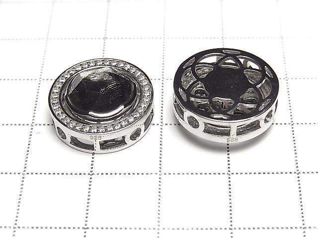 [Video] Meteorite (Muonionalusta) Bezel Setting Round Through Type Black Silver 925