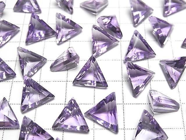 [Video] High Quality Amethyst AAA Loose stone Triangle Faceted 12x12mm 2pcs
