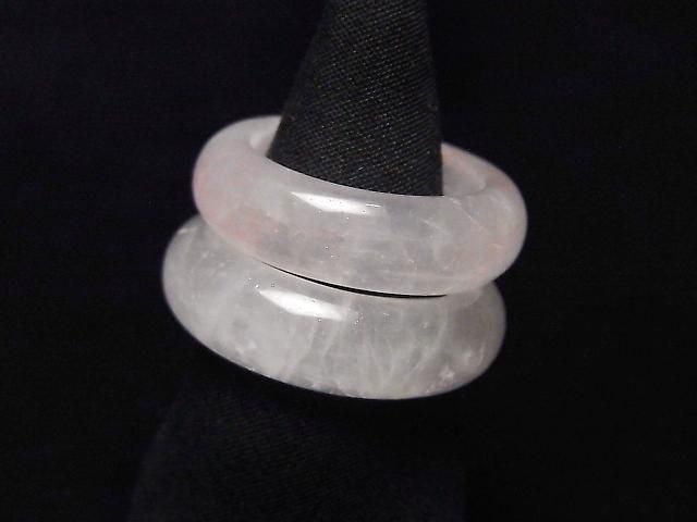 [Video] Rose Quartz Ring Size 14 2pcs