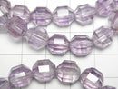 [Video] Light Color Amethyst AAA- Double Point Faceted Tube 9x8mm Bracelet