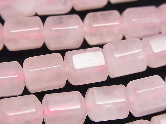 [Video] Rose Quartz AA++ Hexagonal Tube 10x8x8mm 1strand beads (approx. 15 inches/36 cm)