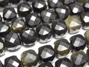 [Video] High Quality! Golden Obsidian Cube Shape 7x7x7mm 1strand beads (aprx. 14 inches/35 cm)