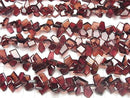 [Video] Mozambique Garnet AA++ Rough Slice Faceted Half or 1 Strand Beads (aprx. 7 inches/18 cm)