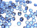 [Video] High Quality Blue Mystic Topaz AAA Loose Stone Round Faceted 4x4mm 10pcs