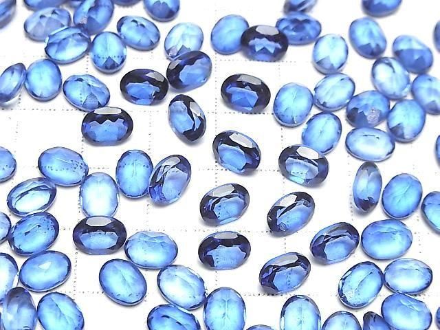 [Video] High Quality Blue Mystic Topaz AAA Loose Stone Oval Faceted 8x6mm 2pcs