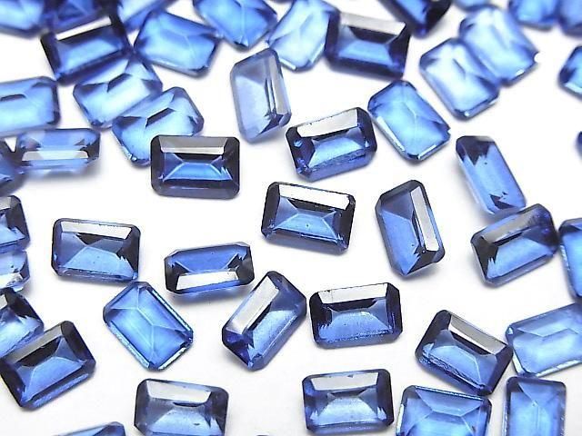 [Video] High Quality Blue Mystic Topaz AAA Loose Stone Rectangle Faceted 6x4mm 5pcs