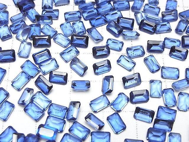 [Video] High Quality Blue Mystic Topaz AAA Loose Stone Rectangle Faceted 6x4mm 5pcs