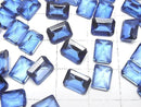 [Video] High Quality Blue Mystic Topaz AAA Loose Stone Rectangle Faceted 8x6mm 2pcs