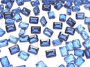 [Video] High Quality Blue Mystic Topaz AAA Loose Stone Rectangle Faceted 8x6mm 2pcs