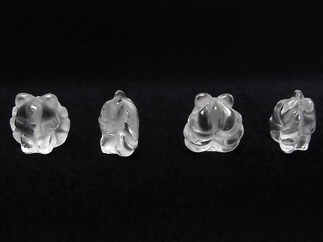 [Video] Crystal AAA Fox Motif 15x15mm [Drilled Hole] 1pc