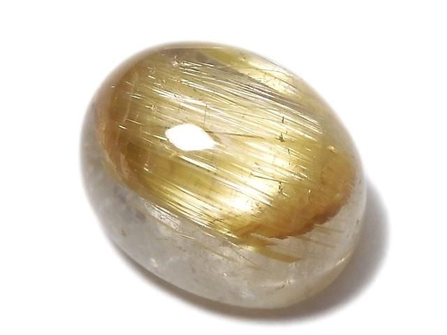 [Video][One of a kind] High Quality Rutilated Quartz AAA Cabochon 1pc NO.136